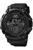 Invicta Activa Digital Essentials Herren-Armbanduhr Wasserdicht Digital Quarzwerk Kunststoff mit schwarzem Zifferblatt 52mm ACW1637-008