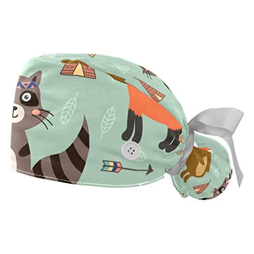 Bonnet de travail chouette multicolore pour femme active en cuisine