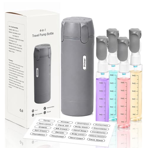 4 in 1 Travel Dispenser Bottle, Leakproof…