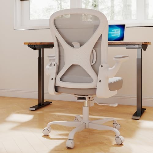 Ergonomic Office Chair with 90° Flip-up Armrests and Adjustable L...