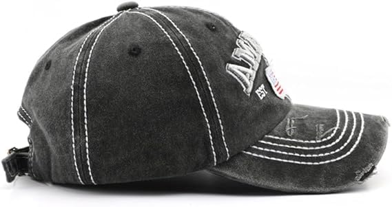 Image of Handcuffs Denim Stylish Cap for Men Women Baseball Caps Adjustable Free Size Hats | Gym Accessories | Sun Protective Hat