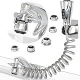 Heavy-Duty Faucet Sprayer Attachment - Leak-Proof Sink Hose Sprayer w/ 5 Adapters & Diverter Valve - 79” Recoil Hose with 2 Spray Modes - Ideal for Kitchen, Tub, Bathroom, Garden, Pets