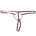FORNY Mens Sexy Metal O-Ring Cotton Open Pouch Lingerie G-String Thong Panties (#2)