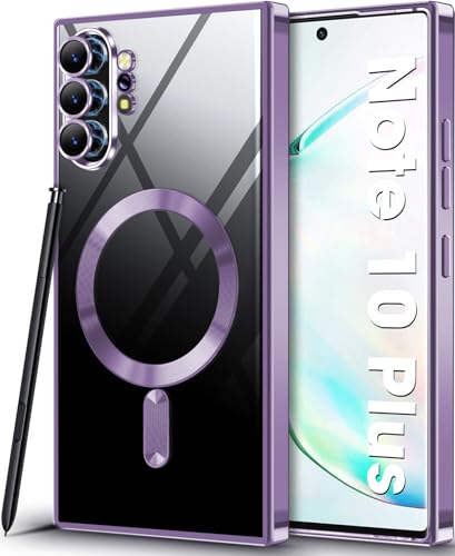 Coque magnétique pour Samsung Galaxy Note 10 Plus résolvant la charge sans fil