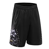1Bests Herren Sport-Shorts, schnelltrocknend, atmungsaktiv, mit Reißverschlusstaschen - mehrfarbig - 5X-Large