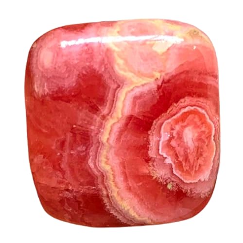 Rhodochrosite naturelle GH_NAT_05555, cabochon rectangle d'exception pour joaillerie