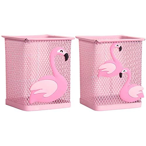 2er Pack Metall Stifteköcher Mesh Multifunktions Stifthalter