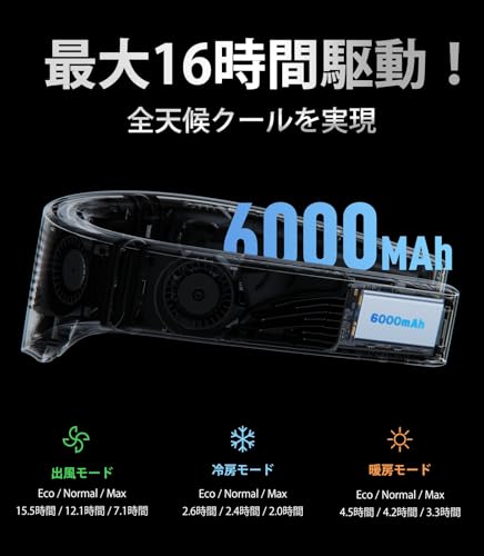 【2025 Model・Strongest Cooling Neck Cooler】TORRAS COOLIFY Cyber Neck Cooler Cooling Plate Neck Fan Fan with Peltier Element Neck Fan AI-equipped Heatstroke Countermeasures Portable Fan Winter and