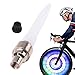 自転車タイヤLEDライト | モーションセンサー付きLEDカラフルエアバルブキャップ | エアバルブキャップ 車用ホイールライト 自転車オートバイアクセサリー Vodora