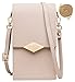 HAIWILL Handy Umhängetasche Leder Handytasche Kleine Crossbody Geldbörse Mini Handytasche zum Umhängen Handy Tasche für iPhone 12/11/XR/Xs, Samsung Galaxy S10/S9/S8, Handy bis zu 6.5'' (2021 Khaki)