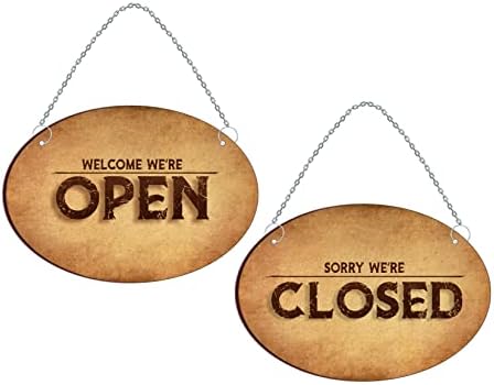 Blue Finch Open Closed Sign Board for Shop, Office, Restaurant, Hotel ...