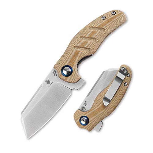 Kizer Knives Pocket Knife With Clip Micarta Handles Edc Folding Knife Mini Sheepdog V3488Ed #TOP28