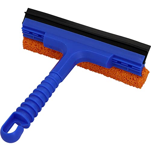 NIGRIN Scheibenreiniger 200 x 205 mm, mit Abziehlippe und Gummischwamm, Länge: 21 cm, farblich sortiert