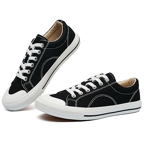 VERDASCO Womens Fashion Sneakers Casual Canvas Shoes with Thick Insole Comfort Walking Shoes Ladies Tennis Shoes - Main Image