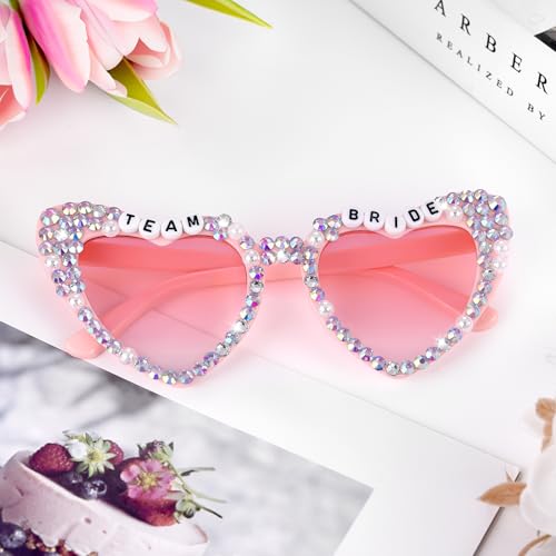 Etercycle Heart Sunglasses, Team Bride Sun Glasses, Bridesmaid Gifts Heart Glasses Bachelorette Party Wedding Accessories4
