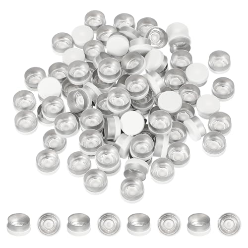 Bouchons en plastique pour fioles PATIKIL 13mm blanc x150