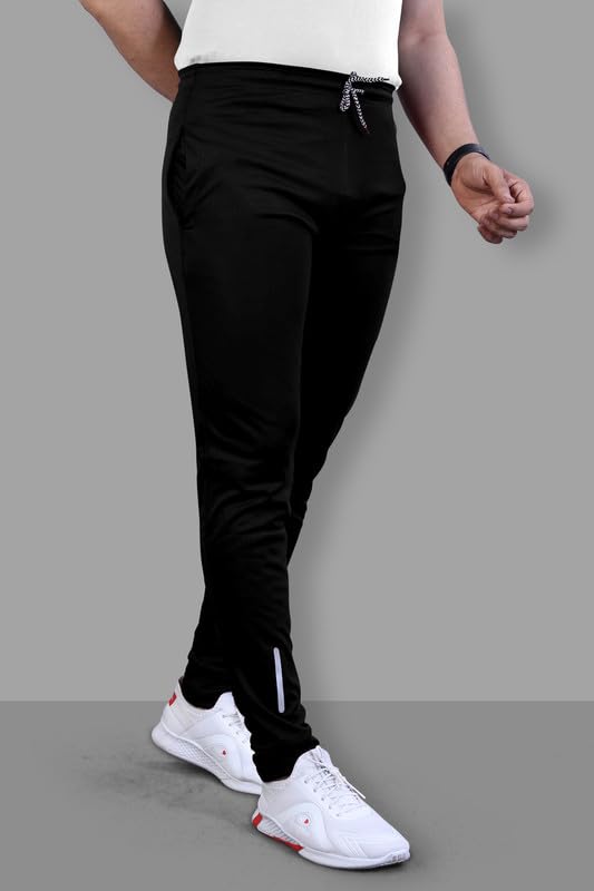 Image of NoseQueen Regular Track Pants for Man | Men Trackpant | Night Pants for Man with with Zippered Pockets, Drawstring Waist