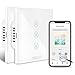[2021 Upgraded] Wlan Rolladenschalter, TEEKAR Prozent kontrolle Smart Wlan Rolladen Zeitschaltuhr mit Timer, Mesh Network, Voice Kontrolle WIFI Jalousieschalter Works mit Alexa Für Rolladenmotor