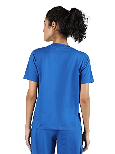 Image of CHKOKKO Women's Terry Cotton Loose Fit Half Sleeve Casual Style T-Shirt