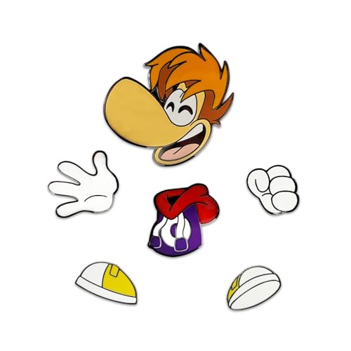 Image of Youtooz Rayman Legends Pin Set, Official Licensed Rayman Pins, Collectors Box Includes 6 Enamel Pins By Youtooz Rayman Legends Collection