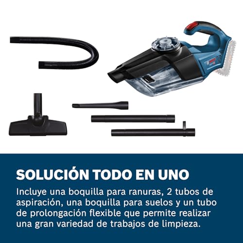 Miniatura 3 de Bosch Professional 18V System aspirador manual a batería GAS 18V-1 (incl. tubo de aspiración, boquilla para ranuras, boquilla para moqueta, volumen del depósito 1 l, sin batería/cargador)