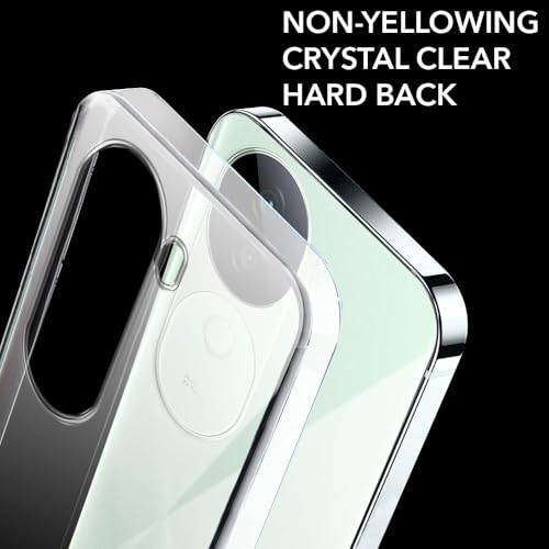 Image of DIZORO Compatible with Vivo V40e 5G / iQOO Z9s 5G Back Cover Case Clear,[ Anti Yellow ][Military Grade Protection] Hard PC Back Cover Transparent