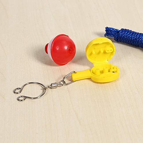 Agulhas de pesca para pesca com nó rápido para cortador de unhas, dispositivo de pesca (amarelo)