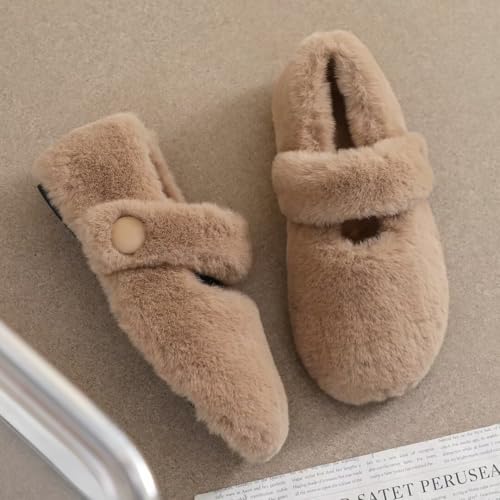 Stunner Women Warm Winter Slippers Fur Lined Slip On Waterproof Indoor Outdoor Warm Mules2