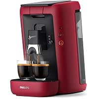 PHILIPS Senseo Maestro Kaffeepadmaschine mit Kaffeestärkewahl und Memo-Funktion, 1,2 Liter Wasserbehälter, Grünes Produkt, Farbe: Rot (CSA260/90) – Ansicht 1