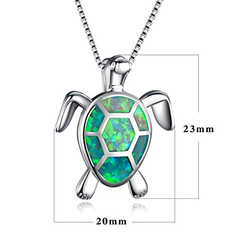 Durable Cute Turtle Shape Fire Opal Pendant Necklace Zircon Clavicle Chain,Green Convenient and clever3