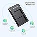 NP-FW50 RAVPower Dual Slot Battery Charger Compatible with Sony NP FW50 Batteries for A6000, A6500, A6300, A6400, A7, A7II, A7RII, A7SII, A7S, A7S2, A7R, A7R2, A55, A5100, RX10 Camera and More
