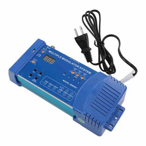 RE Modulator, UHF Modulator System, CVBS Inputs, Support NTSC, 136 Full Bands Channels, Plug and Play, Compatible with DA 8200 and DA 550 Series (US Plug)