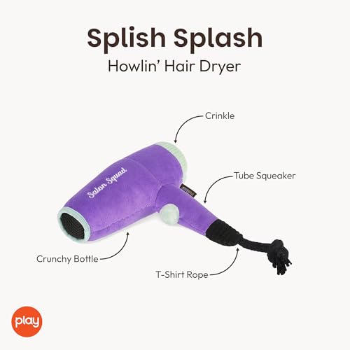 Juguete Mordible Sónico para Perros P.L.A.Y. Howlin' Hair Dryer miniatura 2