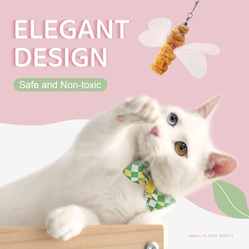 SONGWAY Cat Wand Toy Replacement, 12 PCS Cat Insect Toy Refills, Teaser Wand Attachments, Chew Toys - Image 3