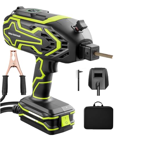 Jiayiyoux MáQuina De Soldar PortáTil, Soldadora Manual con Inversor Igbt, 20-120 Amperios, Pantalla Led, Pistola De Soldadura EléCtrica De Arco Compatible con Electrodos De 3/32' A 1/8',Verde