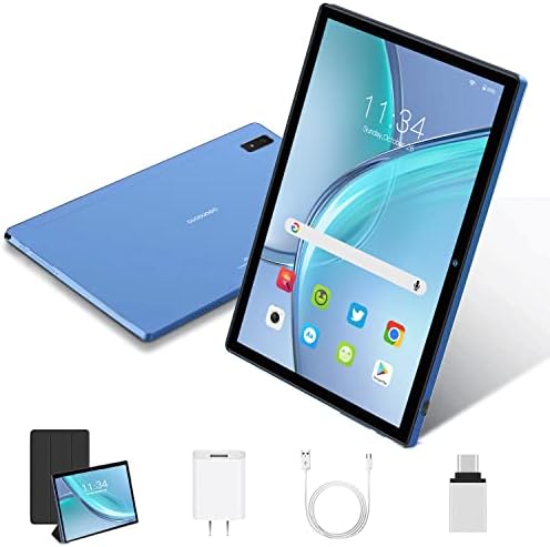 DUODUOGO Android 11.0 Tablet 10 Inch, Tablets with 4GB+64GB ROM 256 Expandable,1920 x 1200 HD IPS, Dual Camera, Bluetooth,FM, WiFi Only Tablet, DGO-S9 (Blue)
