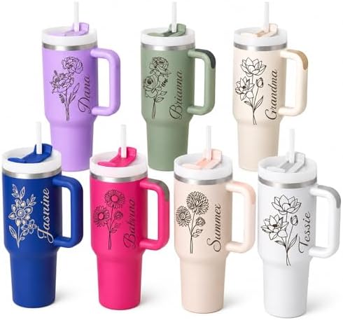 Ships Next Day, Personalized 40oz tumblers with names, Laser Engr...