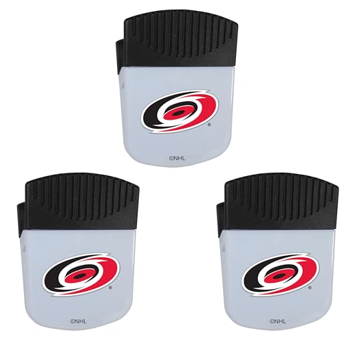 Siskyou Sports NHL Carolina Hurricanes Chip Clip Magnets, 3pk One Size, White