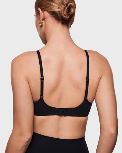 Image of INLYRIC Women's Inbarely Plus Balconette Bra - Lightly Padded Underwire Sexy Tshirt Demi Bras Supportive