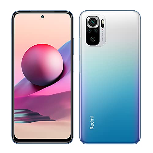 Redmi Note 10S Smartphone 6 GB + 64 GB 6,43 pollici AMOLED DotDisplay 5000 mAh (tipo) Batteria 33 W Ricarica rapida Fotocamera 64 MP Jack per cuffie da 3,5 mm MediaTek Helio G95 Blu [Versione globale]