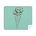 Crispy Chocolate Sketch Ice Cleaning Cloth Screen Cleaner 2pcs Suede Fabric