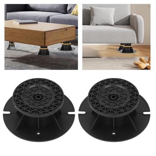 Patas de soporte ajustables de 70-110mm en PP resistente para somier y sofá 6