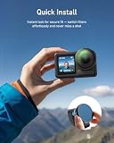 TELESIN Zestaw filtrów do DJI Osmo Action 5 Pro / 4/3, VND 2-32 zmienny filtr ND, zestaw polaryzatora CPL i filtra obiektywu UV, zatrzaskowe filtry ze szkła optycznego HD do vlogowania, kamery