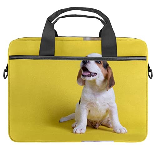Sacoche ordinateur 13 pouces à motif chiot jaune pour aller au bureau