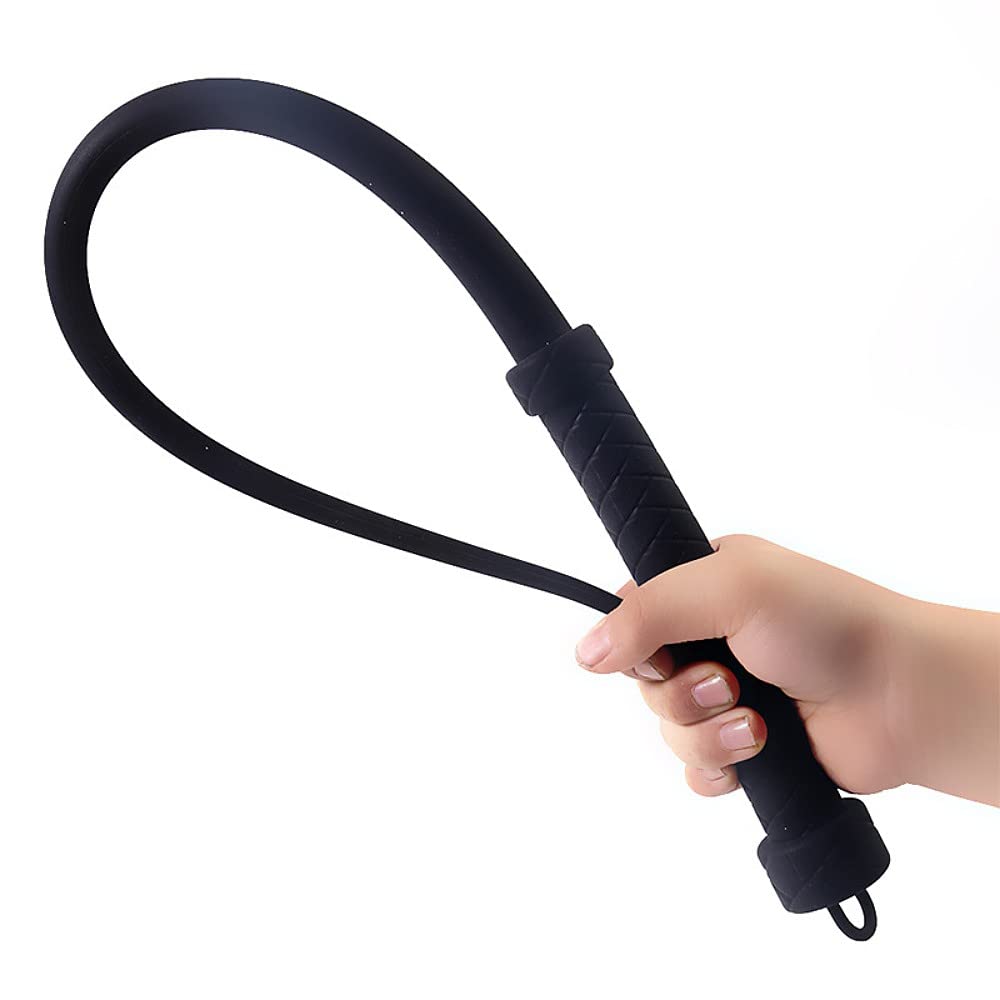 SNAILAGE Horse Whip, Elastic Rubber Riding Crop Flogger for Equestrian Teaching Training