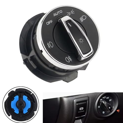 Interruptor de faros antiniebla cromado para Porsche Cayenne 2011-2018 3