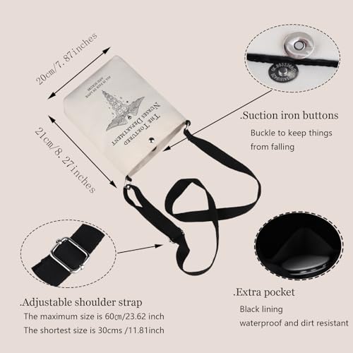 TOBGBE Funny Nurse Memes Gifts Tortured Nurses Department Crossbody Bags For Nurse Accessories for Work2