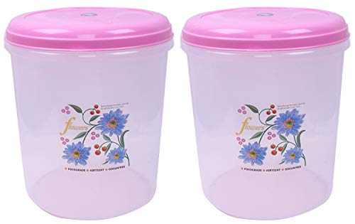 Kuber Industries Plastic 2 Pieces Multipurpose Storage Container Box 5000ml (Pink) -CTLTC10984 For Rs. 289
