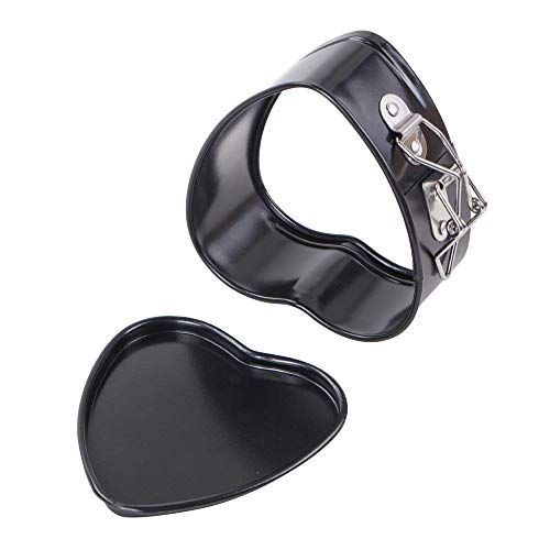 Webake Springform Pan 4 Inch Heart Shape Mini Cheesecake Pan Set Of 2, Cake Pan Heart Baking Molds Accessories Of Instapot, Pressure Cooker, Air Fryer & Christmas, Valentine's Day Baking #TOP2