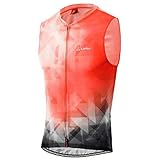 Aerokragen LÖFFLER Aero Half-Zip Fahrrad Tank Top Herren rot Größe EU 52 2021 Radtrikot ärmellos